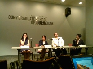 (left to right) Erica González: Editor, El Diario-La Prensa; Debralee Santos: Editor, Manhattan Times & The Bronx Free Press; Carlos Vargas Ramos: Research Associate, Hunter College’s Center for Puerto Rican Studies; Raysa Castillo, Esq.: President, Dominican Women’s Caucus