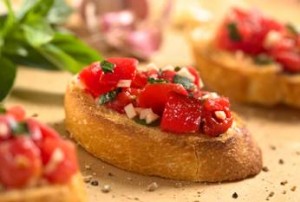 Roasted Red Pepper Crostini courtesy of Iberia