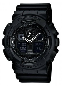 G-Shock Watch, Men's Black Resin Strap GA100-1A1