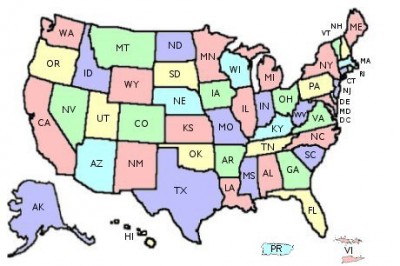 Map of United States