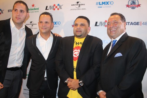 Pilz Montano (second from right) and Sal Abbatiello (R)