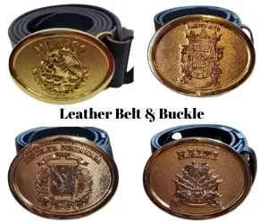 4 belt gold color white background ad
